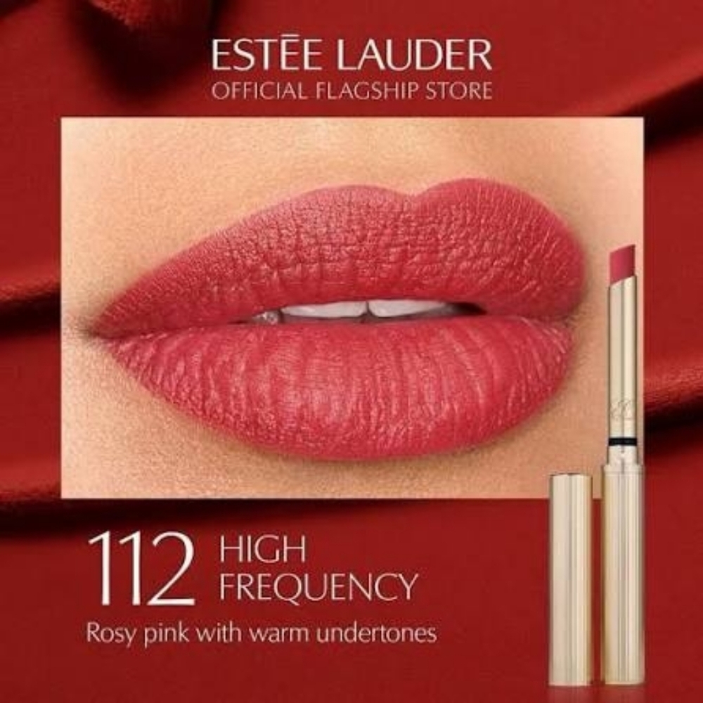​Estée Lauder Pure Color Explicit Silk Matte Lipstick in 112 High Frequency